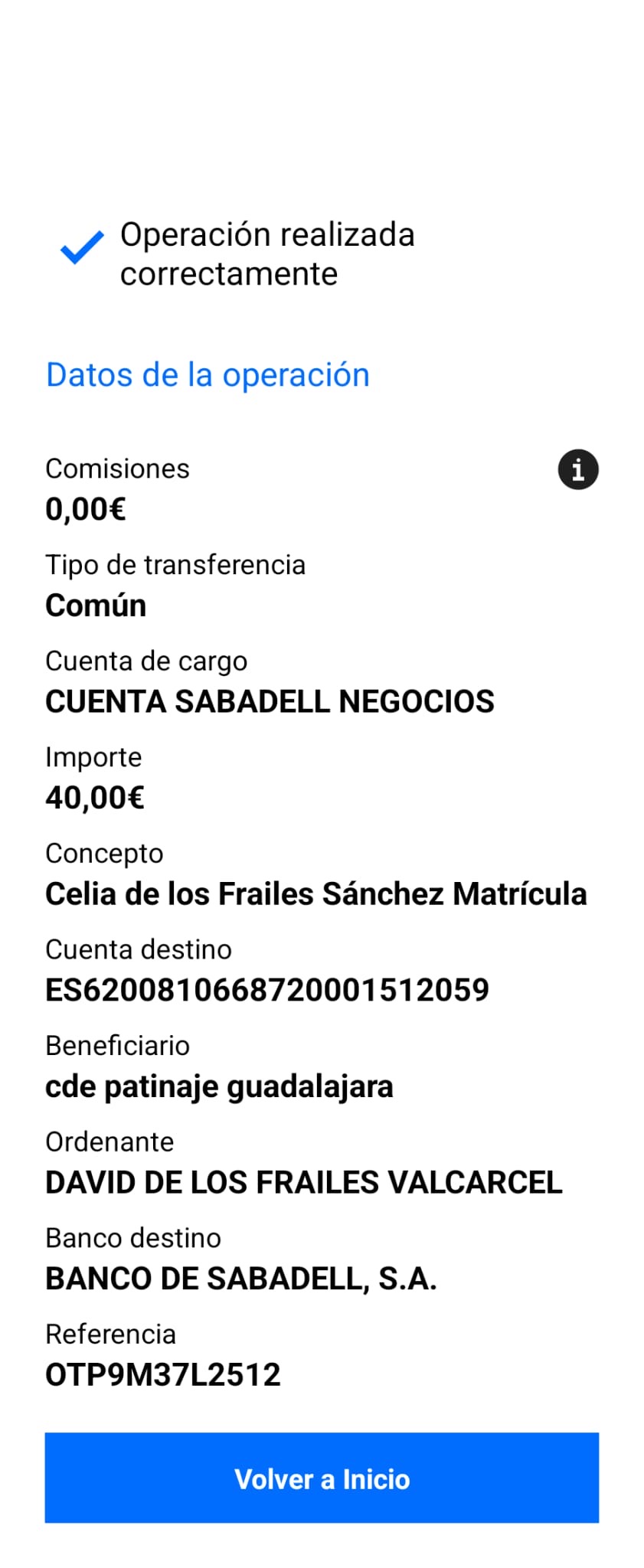 Adjuntar copia del resguardo del ingreso bancario