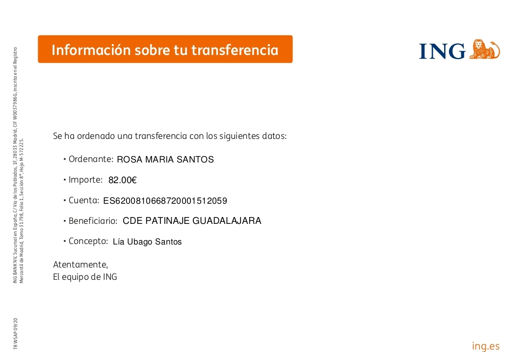 Adjuntar copia del resguardo del ingreso bancario