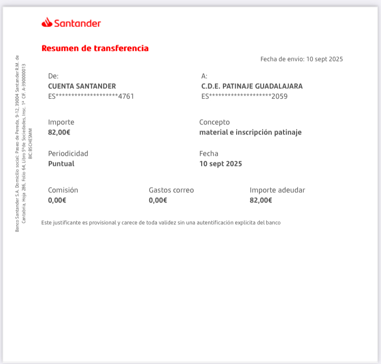 Adjuntar copia del resguardo del ingreso bancario