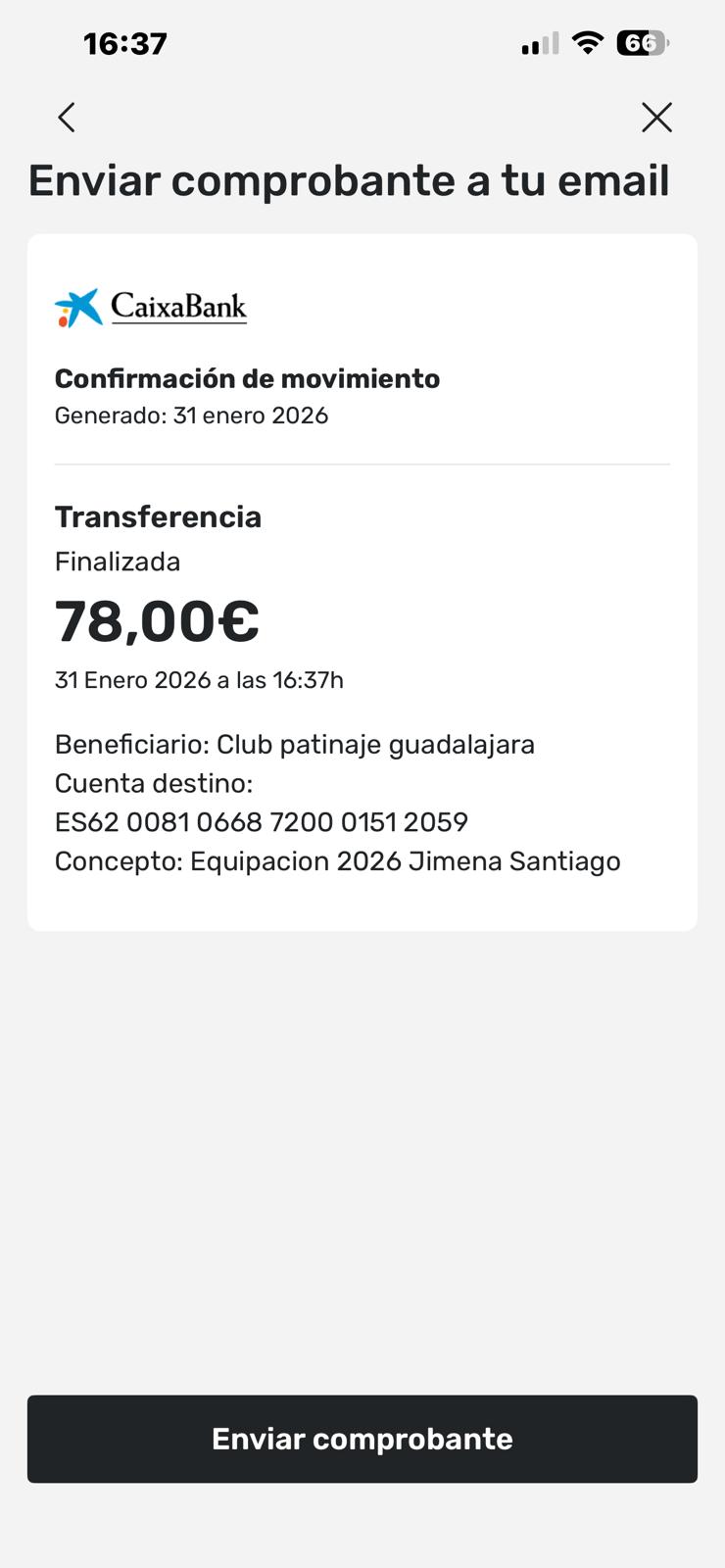Resguardo del pago