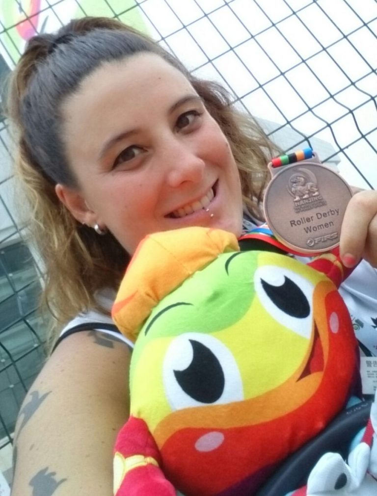 Adela Villa, bronce mundial en Roller Derby en los WRG
